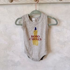 Bobo Choses sleeveless yellow squid bodysuit size 6 months